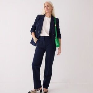 J. Crew Navy Kate Women's straight leg Suit Pants